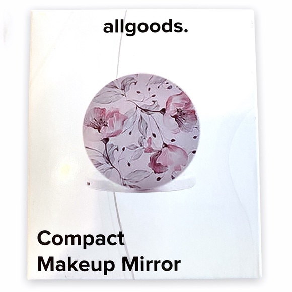 NWT Allgoods Floral Compact Dual Mirror - Picture 8 of 10
